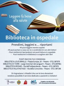 Locandina Biblioteca in ospedale