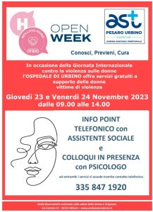 Locandina iniziativa Ospedale di Urbino